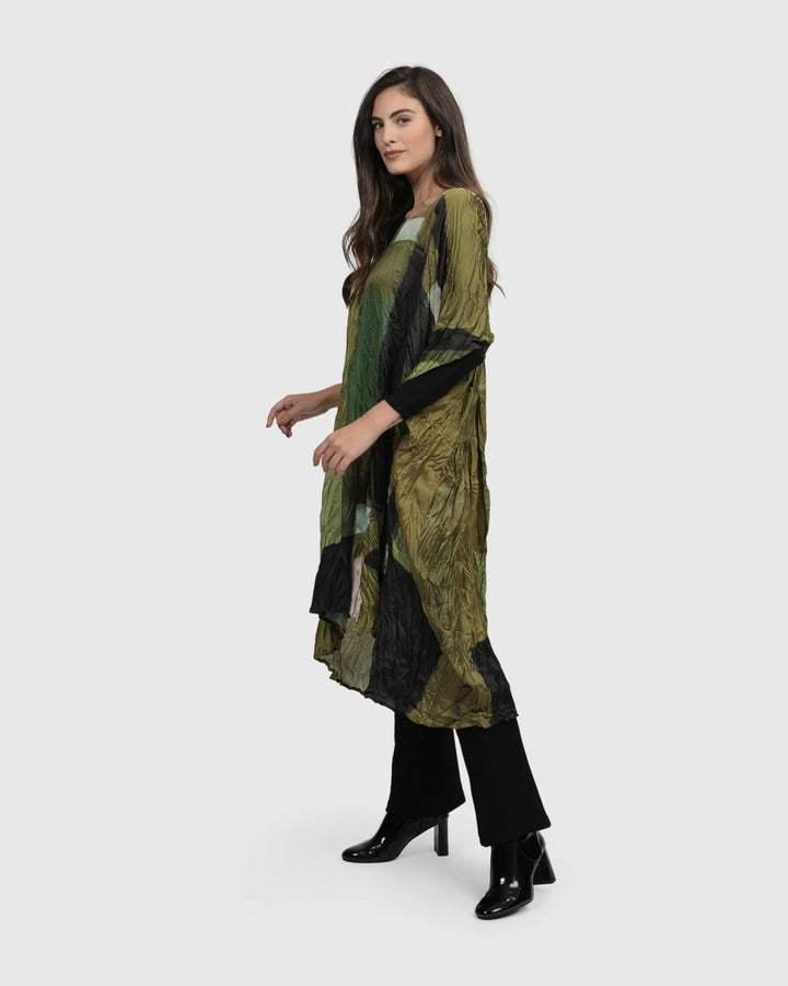 Al Fresco Muumuu Dress, Olive