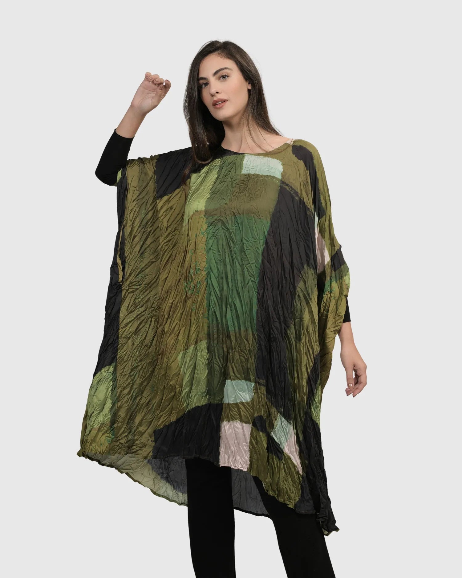 Al Fresco Muumuu Dress, Olive – Alembika U.S.