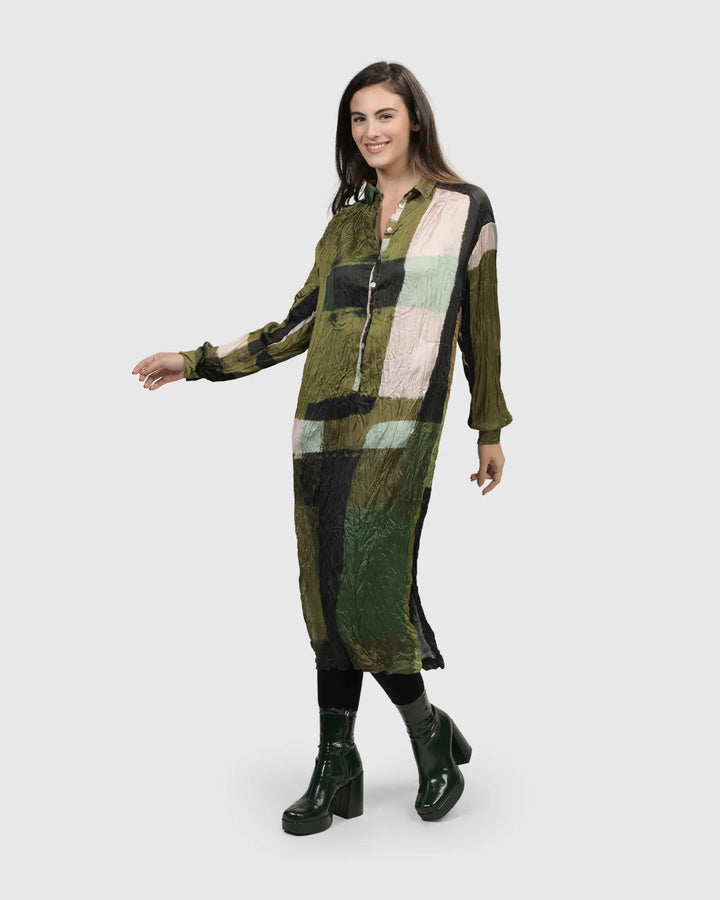 Al Fresco Shirt Dress, Olive