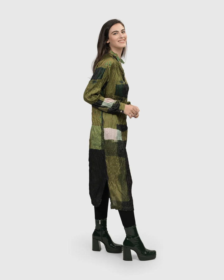 Al Fresco Shirt Dress, Olive