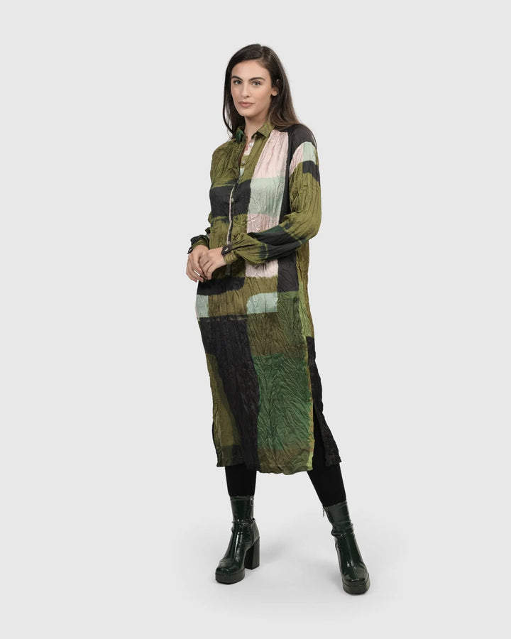 Al Fresco Shirt Dress, Olive