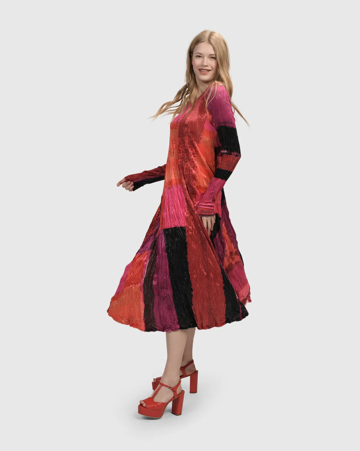 Sunset Strip Maxi Dress, Magenta