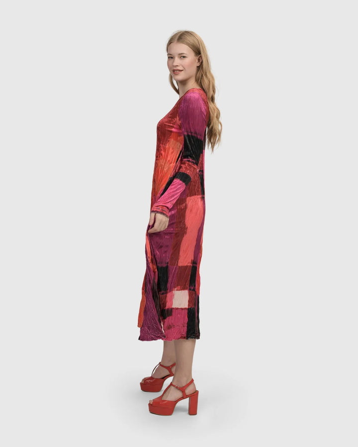 Sunset Strip Maxi Dress, Magenta