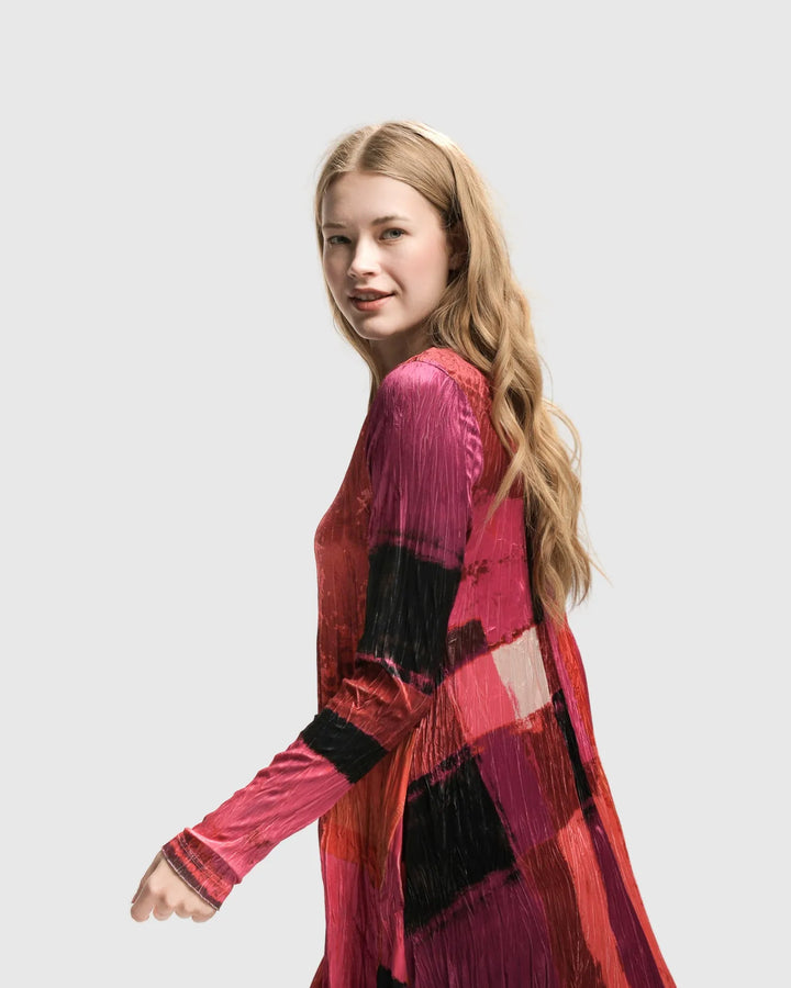 Sunset Strip Maxi Dress, Magenta
