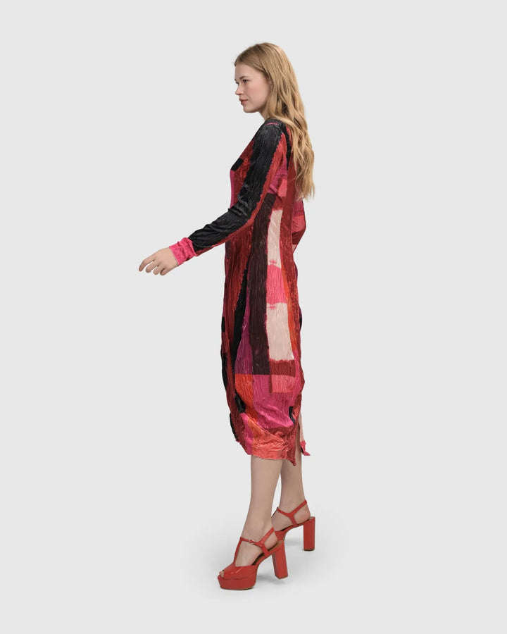 Sunset Strip Cocoon Dress, Magenta