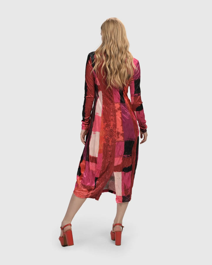Sunset Strip Cocoon Dress, Magenta