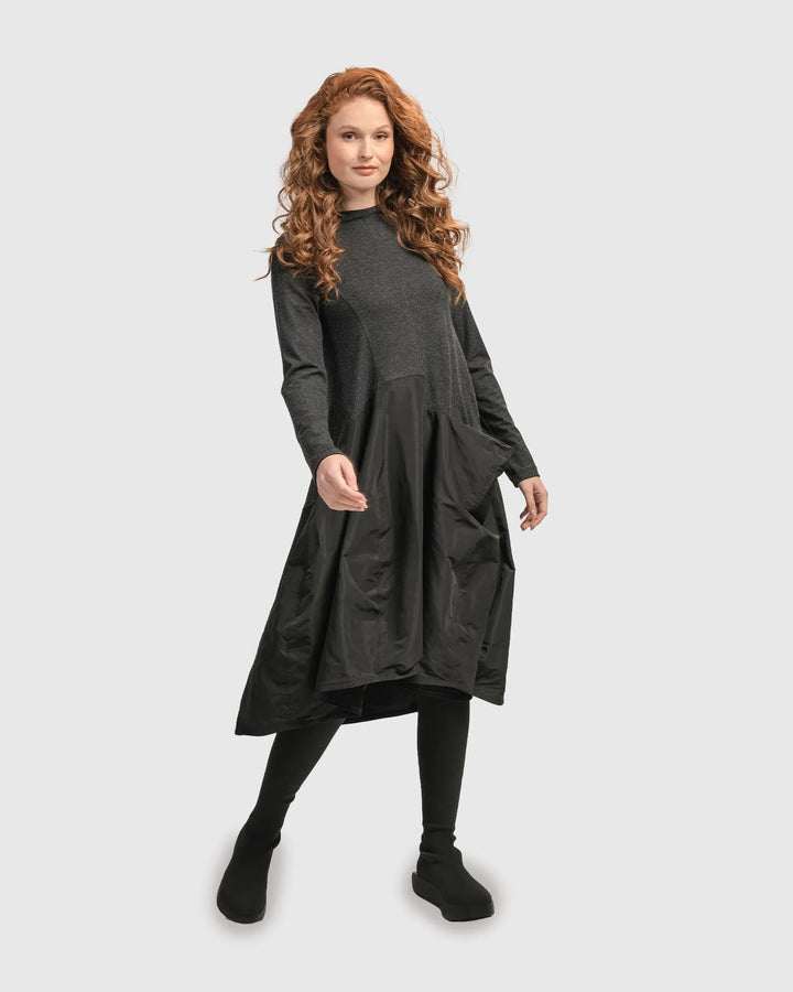 Urban Mixed Art Wonderful Dress, Black