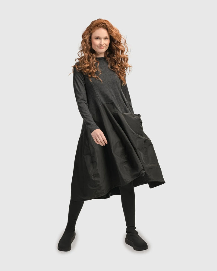 Urban Mixed Art Wonderful Dress, Black