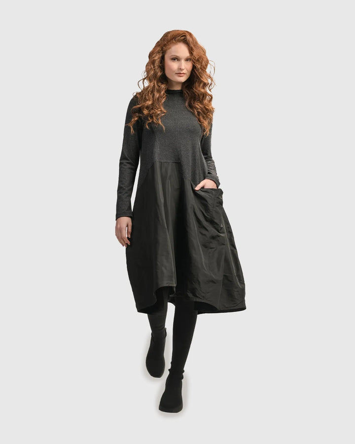 Urban Mixed Art Wonderful Dress, Black
