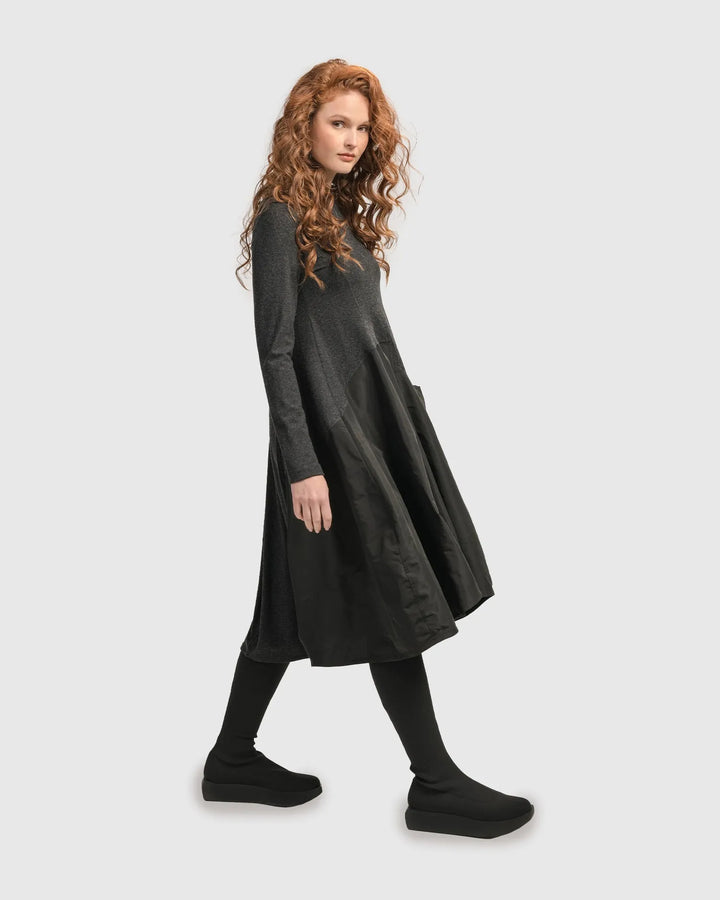 Urban Mixed Art Wonderful Dress, Black