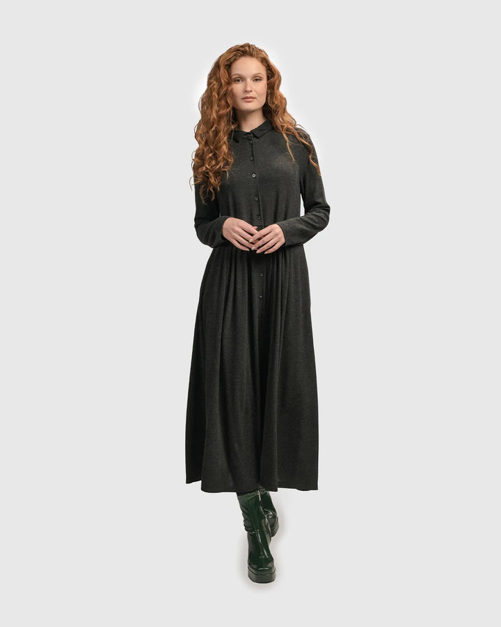 Urban Spice of Life Maxi Dress, Charcoal