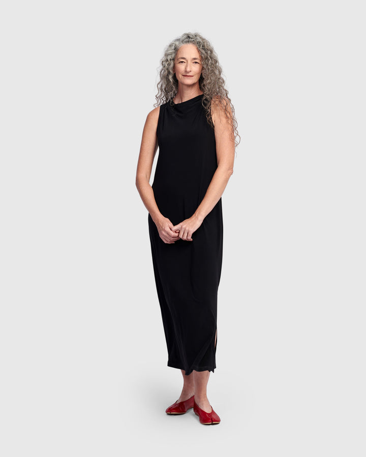 Essential Column Dress, Black