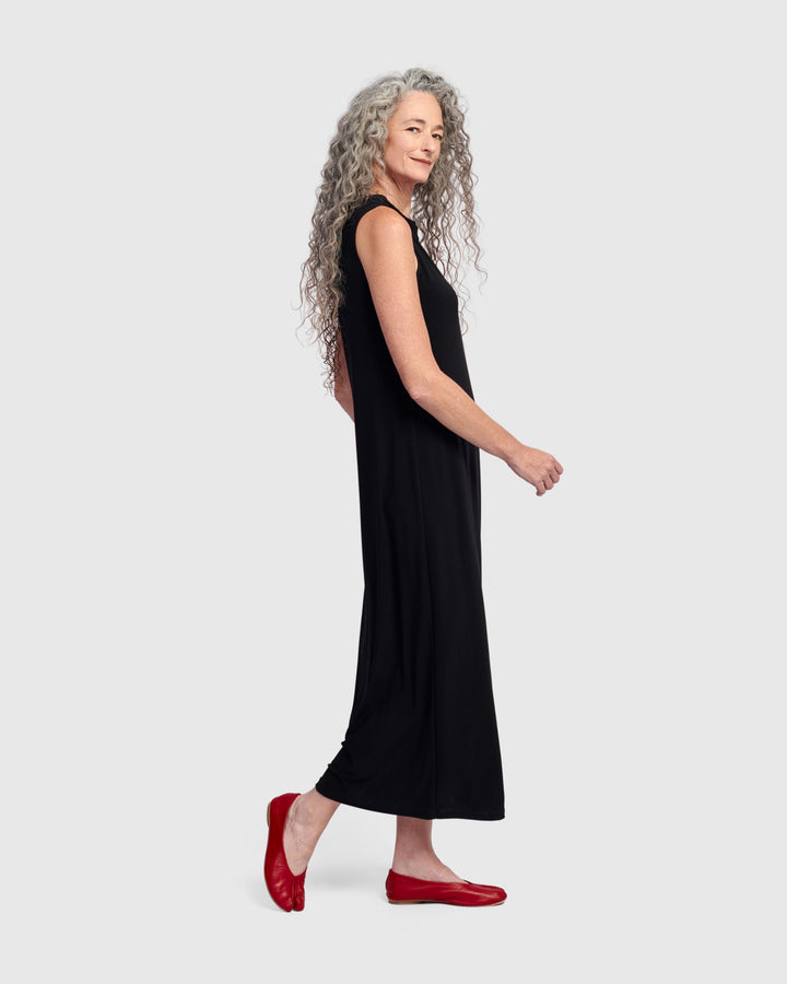 Essential Column Dress, Black