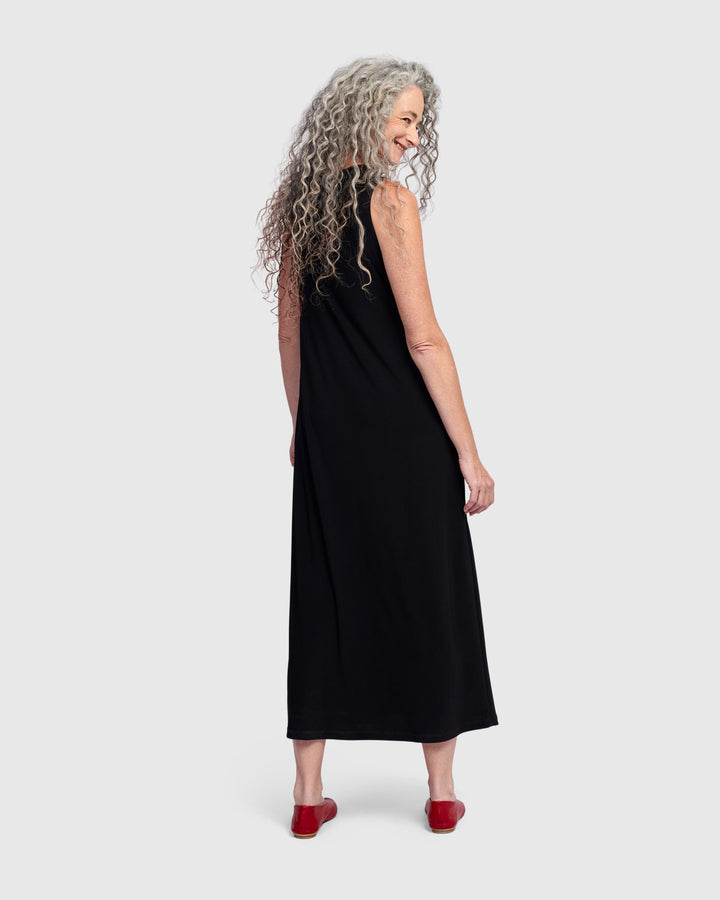 Essential Column Dress, Black