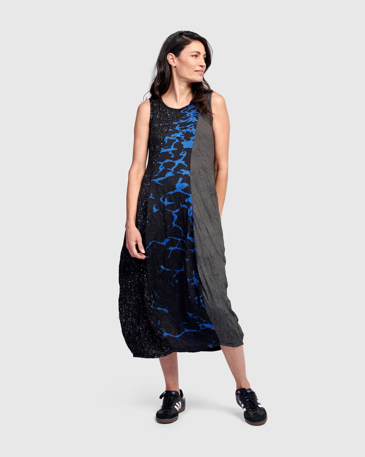 Blaise Sleeveless Dress, Blue