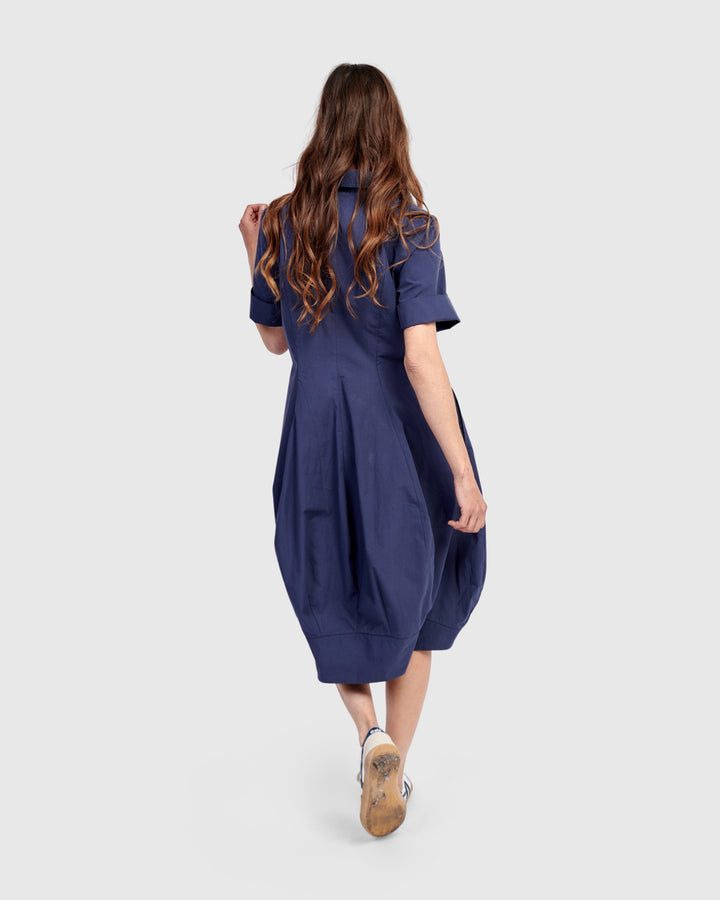 Barbie Wonderful Cotton Dress, Navy