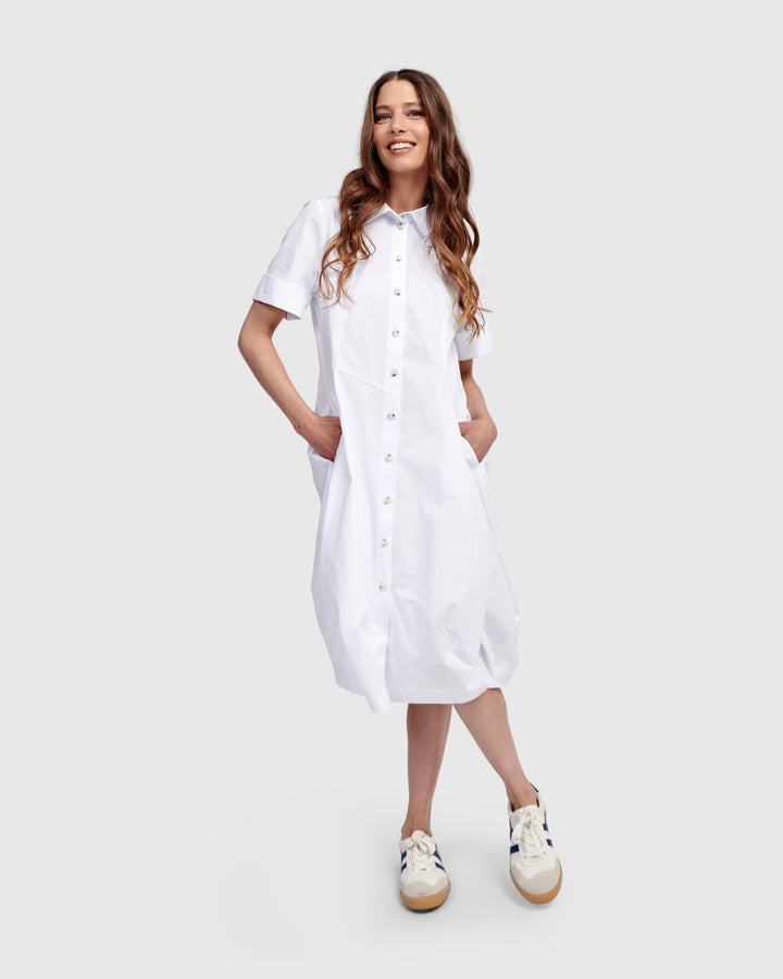 Barbie Wonderful Cotton Dress, White