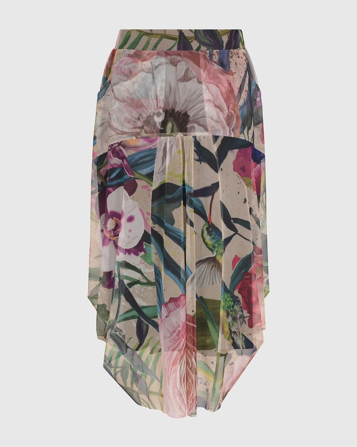 MOONFLOWER COCOON SKIRT, BOUQUET