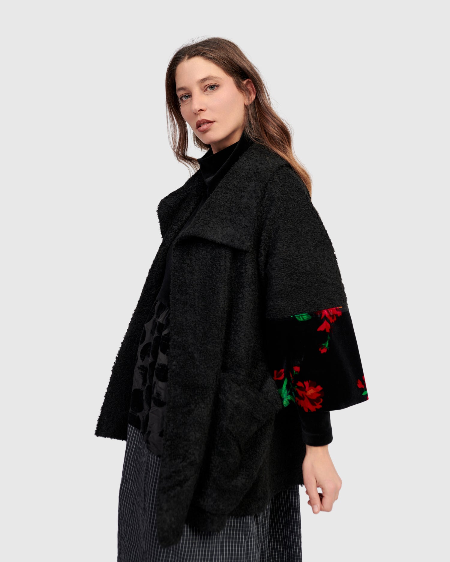 Ballad Boucle Jacket, Roses – Alembika U.S.