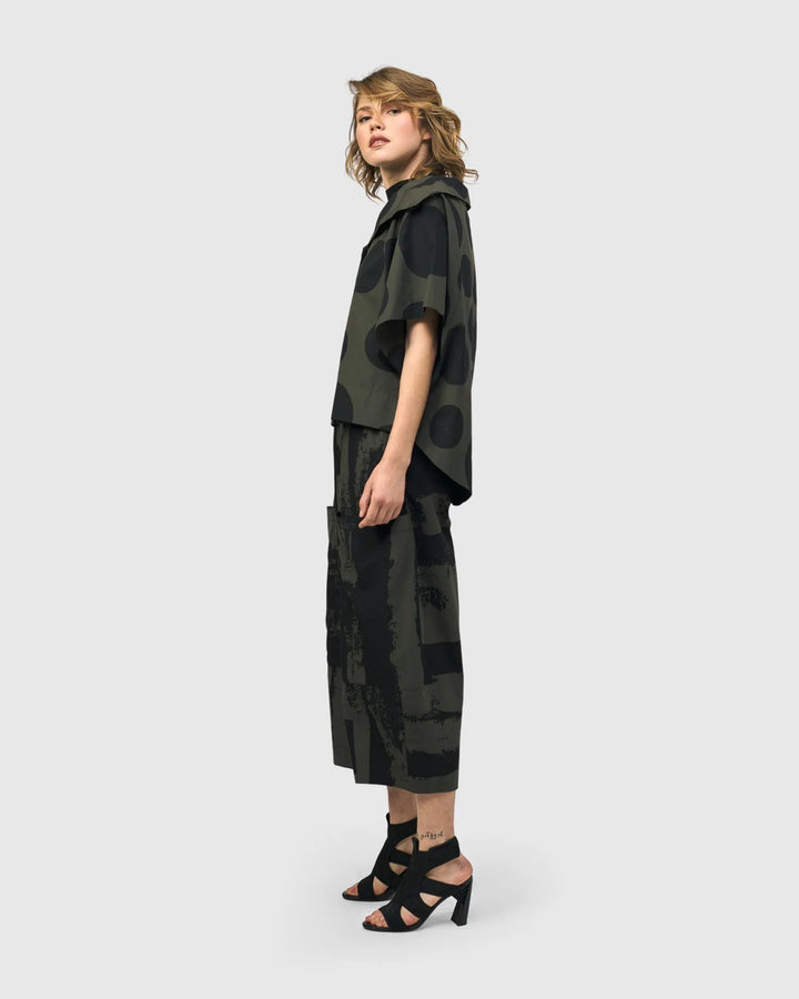 Urban Dots Kiku Cape Jacket, Khaki