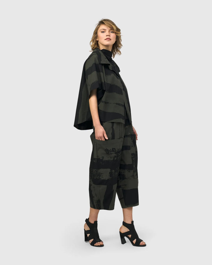 Urban Sakura Cape Jacket, Khaki