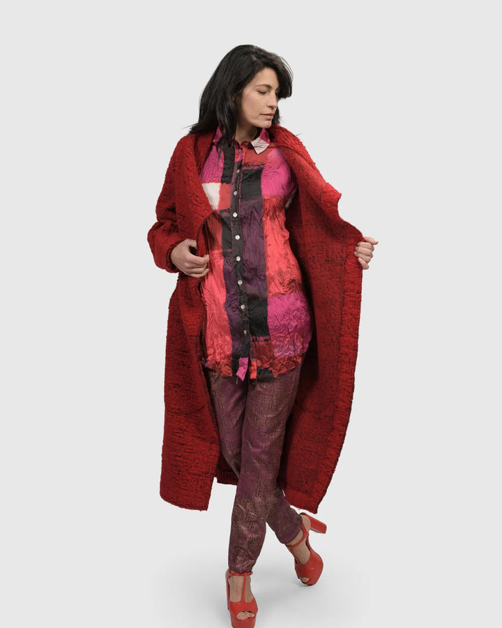 Sunset Strip Button Down Shirt, Magenta
