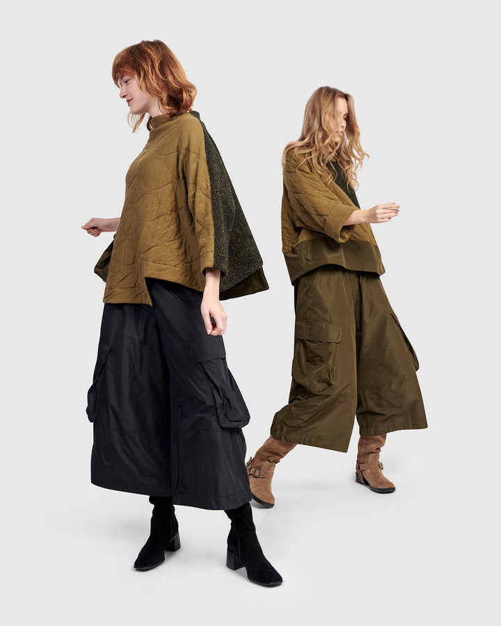 Urban Sah Quilted Pullover, Khaki