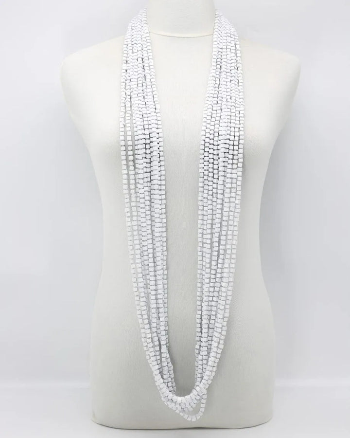Next Pashmina Necklace, White