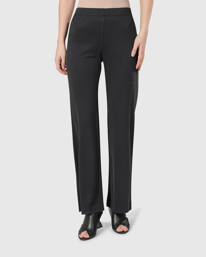 Essential Straight Leg Pants, Charcoal