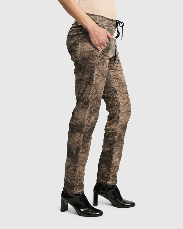 Iconic Stretch Jeans Desires, Sepia
