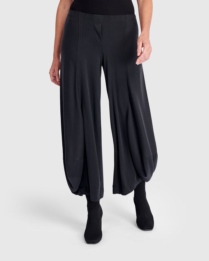 Essential Cupro Punto Pants, Black