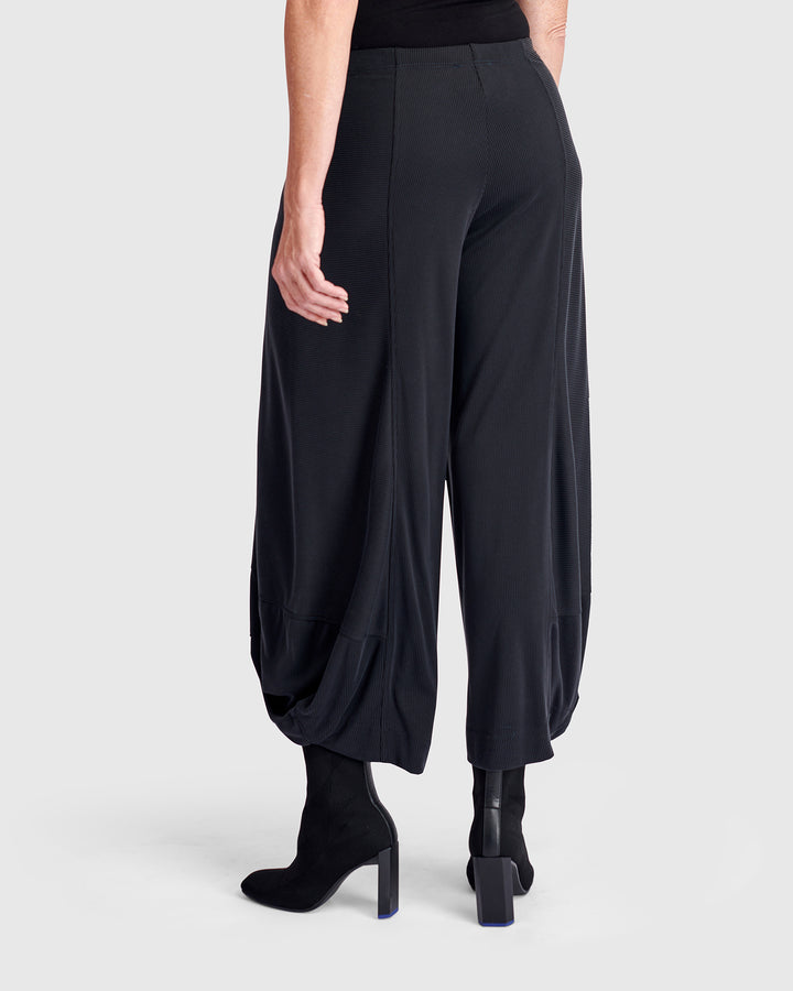 Essential Cupro Punto Pants, Black