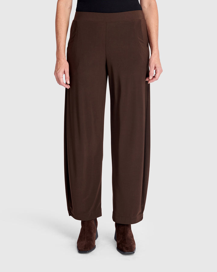 Essential Slinky Flow Pants, Sepia
