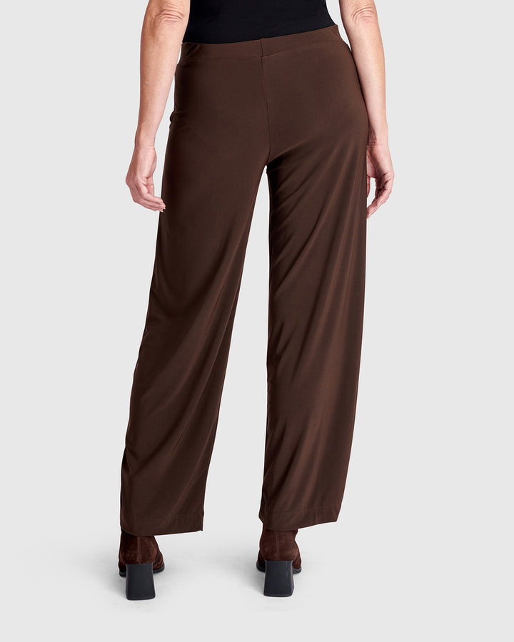Essential Slinky Flow Pants, Sepia