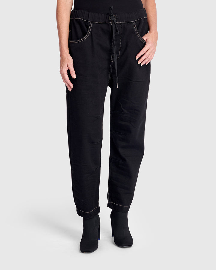 Weekend Boyfriend Jogger Jeans, Black