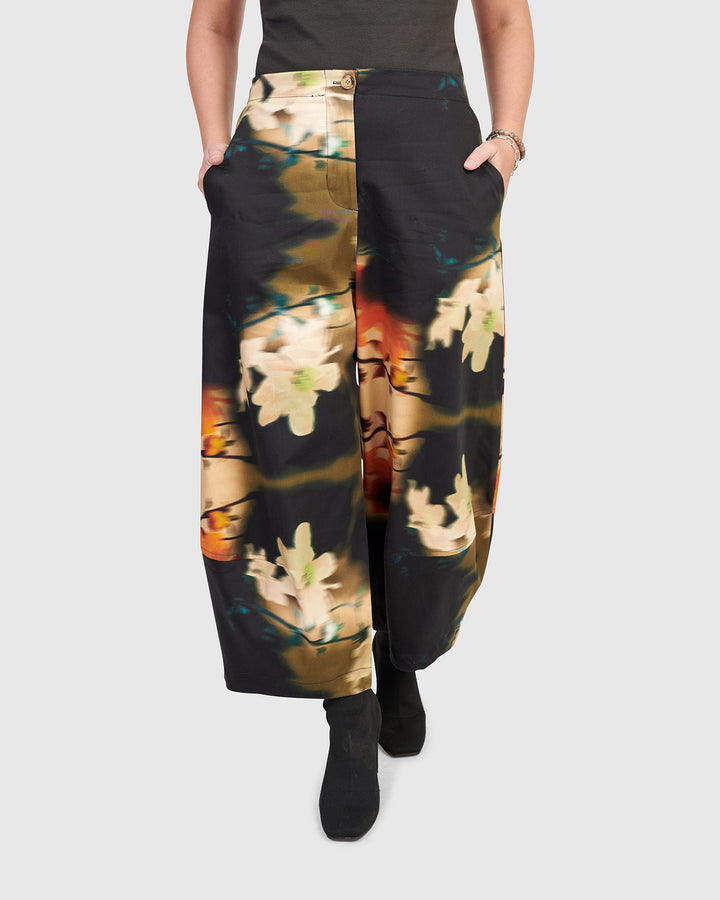 Mignonette Wide Leg Pants, Floral