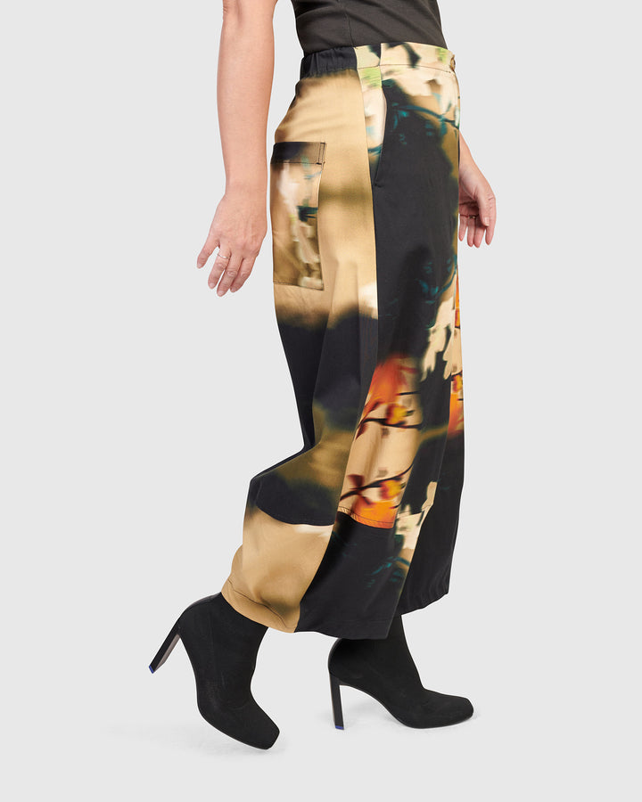 Mignonette Wide Leg Pants, Floral