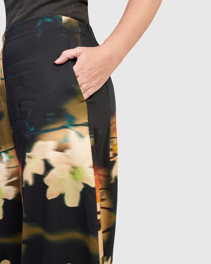 Mignonette Wide Leg Pants, Floral