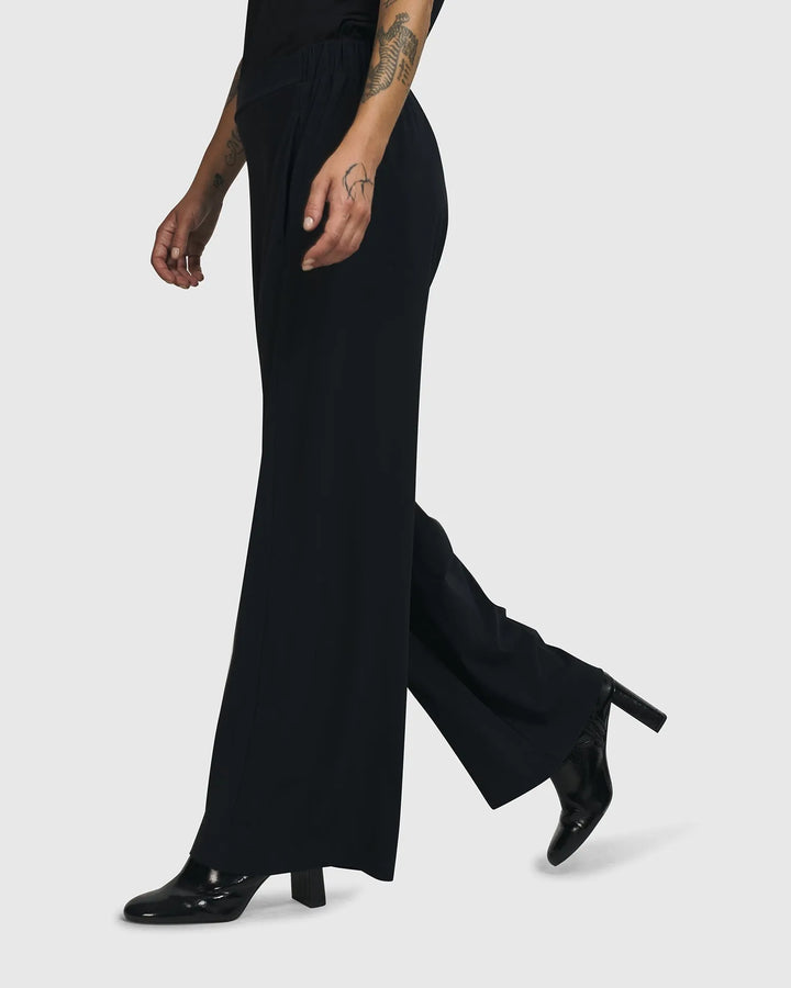 Trinity Straight Leg Pants, Black