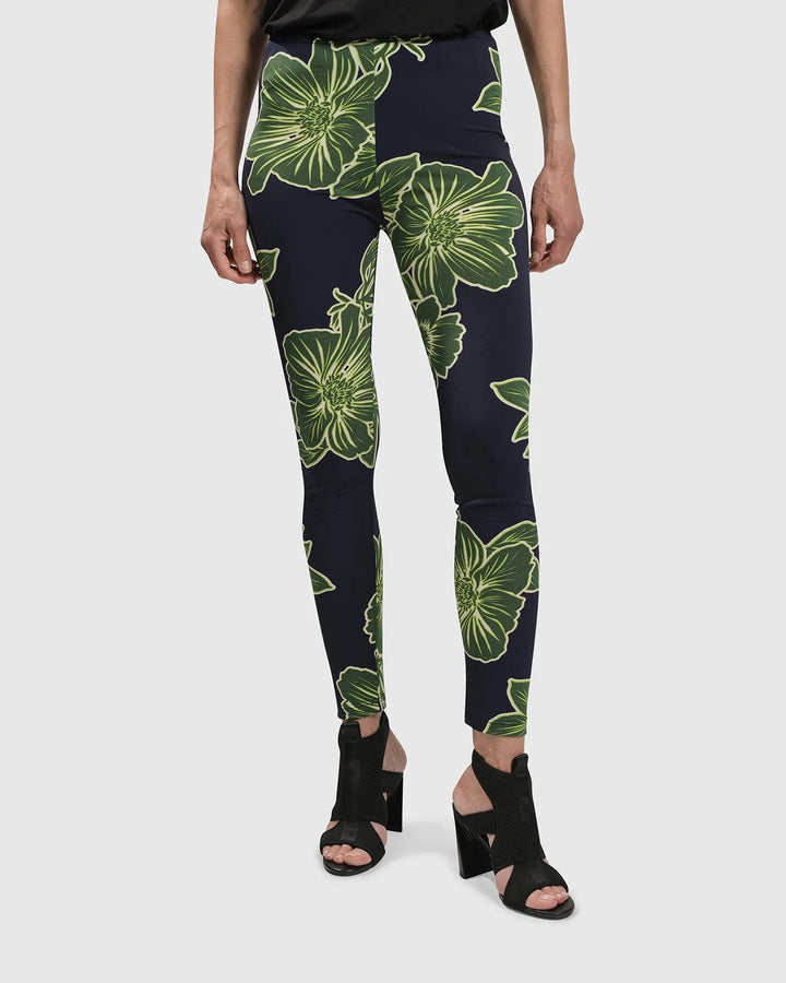 FRESH GREENS LEGGINGS, ROYAL