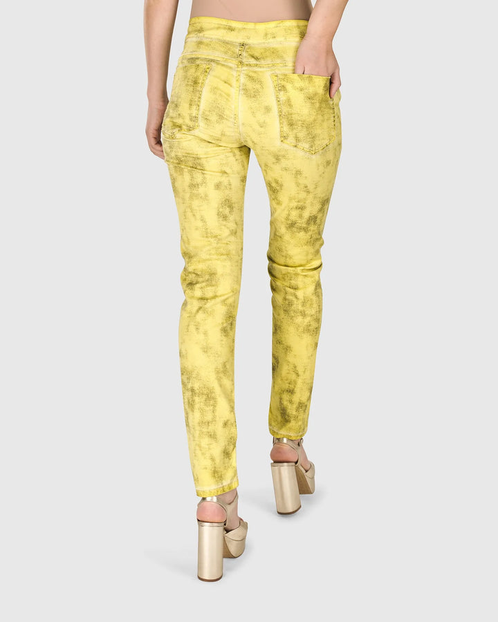 Iconic Stretch Jeans, Citron