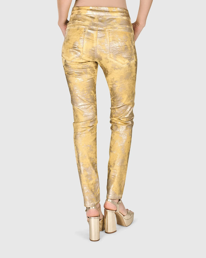 Iconic Stretch Jeans, Honey Gold