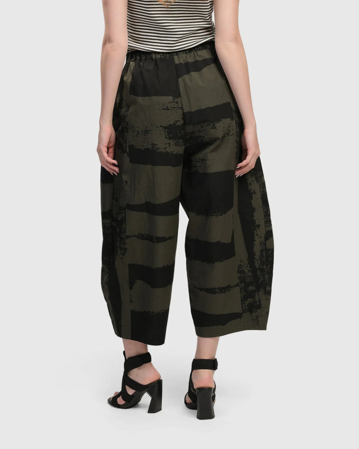 Urban Origami Barrel Pants, Khaki
