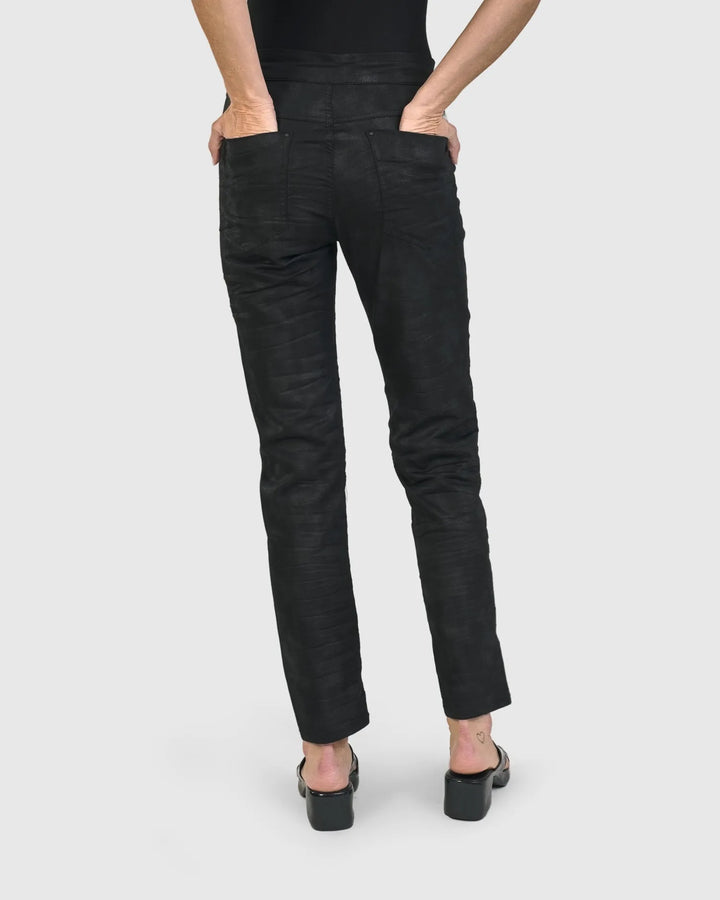 Iconic Stretch Jeans, Black Washed