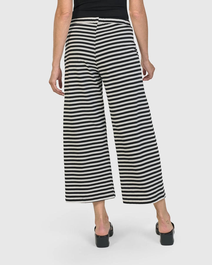 Urban Greenwich Striped Pants, Black