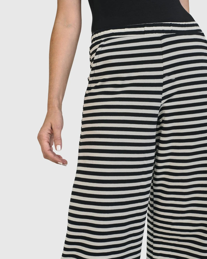 Urban Greenwich Striped Pants, Black