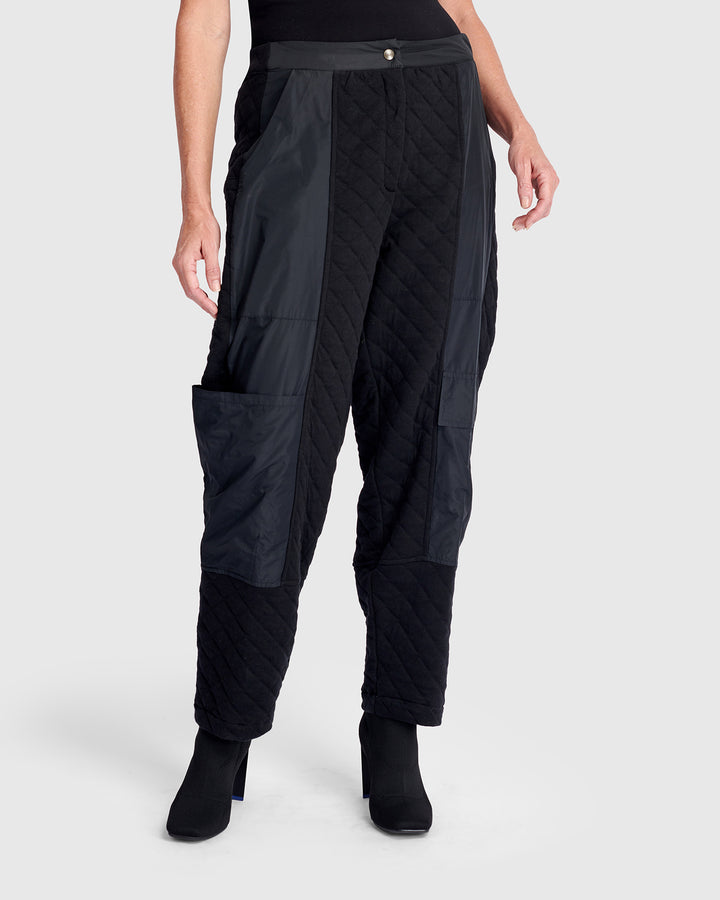 Urban Strapped Pants, Black
