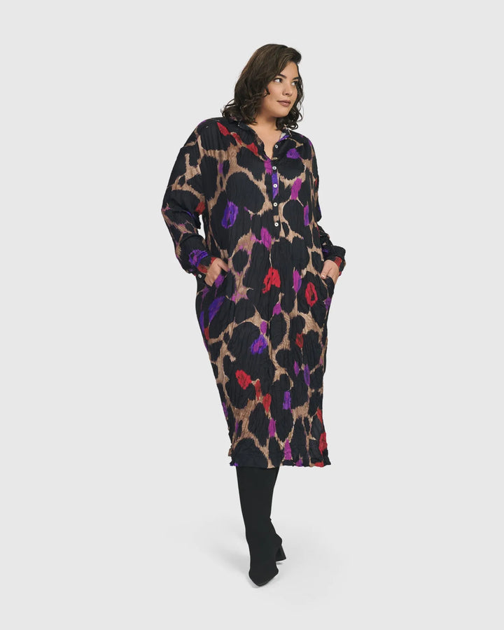 Cosmopolitan Shirt Dress, Violet