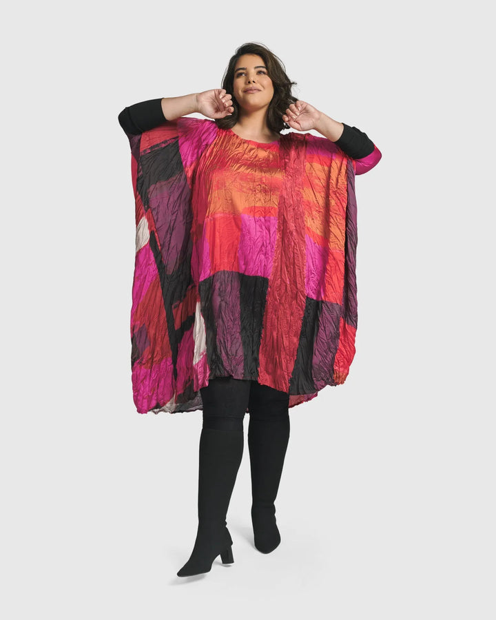 Sunset Strip Muumuu Dress, Magenta