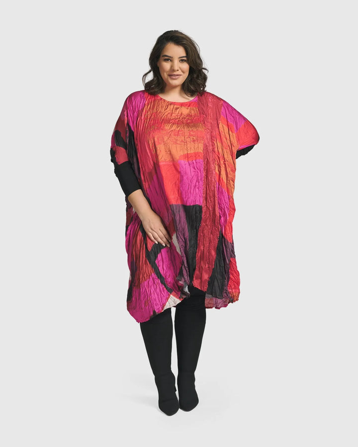 Sunset Strip Muumuu Dress, Magenta
